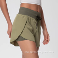 Vintage Nylon Shorts Yoga Polyester Running Shorts Women